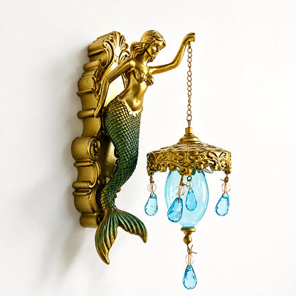 🧜‍♀️ 50% RABATT! 🏮 Vintage Meerjungfrau Wandleuchte – Maritimes Design, nostalgischer Charme & warmes Licht – Ideal für Flur, Bad & nautische Dekoration 🌊