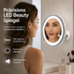 🪞 50% RABATT! 💡 10-fach Vergrößerungsspiegel mit LED-Licht & Saugnapf – Saugnapf-Befestigung, helles Licht & kompakt – Ideal für präzises Make-up & Reisen 💄