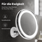 🪞 50% RABATT! 💡 10-fach Vergrößerungsspiegel mit LED-Licht & Saugnapf – Saugnapf-Befestigung, helles Licht & kompakt – Ideal für präzises Make-up & Reisen 💄