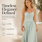 🌸 50% RABATT! 👗 Damen Elegantes Trägerkleid Maxi – Fließende Silhouette, zarte Träger & zeitlos – Perfekt für Sommer & besondere Anlässe ✨