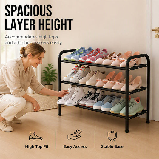 👟 50% RABATT! 🏠 Erweiterbares Schuhregal – Verstellbar, stabil & platzsparend – Ideal für Flur, Kleiderschrank & kleine Räume ✨