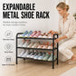 👟 50% RABATT! 🏠 Erweiterbares Schuhregal – Verstellbar, stabil & platzsparend – Ideal für Flur, Kleiderschrank & kleine Räume ✨