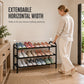 👟 50% RABATT! 🏠 Erweiterbares Schuhregal – Verstellbar, stabil & platzsparend – Ideal für Flur, Kleiderschrank & kleine Räume ✨