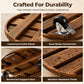 🌿 50% RABATT! 🪴 Runder Holz-Pflanzenroller mit 360°-Rollen – Mobiler Blumentopf-Untersetzer, stabil & praktisch – Ideal für einfaches Umlagern von Pflanzen im Haus 🏠