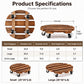 🌿 50% RABATT! 🪴 Runder Holz-Pflanzenroller mit 360°-Rollen – Mobiler Blumentopf-Untersetzer, stabil & praktisch – Ideal für einfaches Umlagern von Pflanzen im Haus 🏠