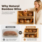 🍞 50% RABATT! 🎋 Doppelstöckige Brot-Aufbewahrungsbox aus Bambus – Nachhaltig, atmungsaktiv & platzsparend – Hält Brot länger frisch & ordentlich ✨