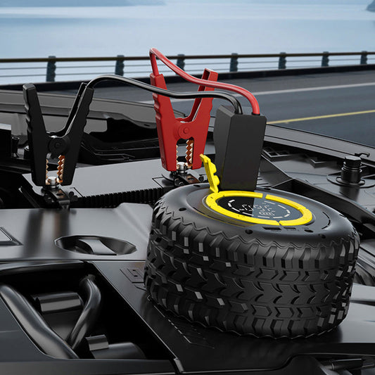 🚗 50% RABATT! 🔋 2-in-1 Auto-Starthilfe & Reifenkompressor – Kompakt, leistungsstark & vielseitig – Ideal für den Notfall unterwegs & die Autopflege 🛞