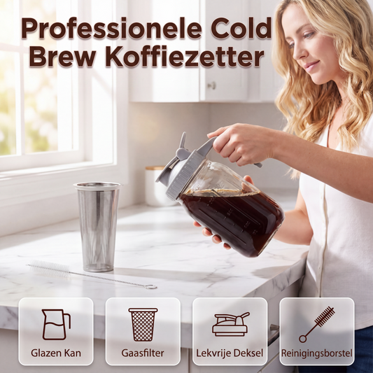 ☕ 50% RABATT! 🥤 Cold Brew Karaffe mit Deckel & Edelstahlfilter – 32/64 oz, Glas + PP & 7 Farben – Perfekter Kaffee für zu Hause ✨
