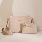 👛 50% RABATT! 🎉 Damen Wellen-Präge-Umhängetasche Set – Mit breitem Riemen & passendem Münzbeutel – Stilvoll & praktisch für den Alltag ✨