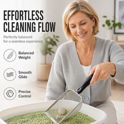 🐾 50% RABATT! 🧹 Katzenstreu-Schaufel mit feinem Sieb – Effizient, geruchsdicht & leicht zu reinigen – Perfekt für die tägliche Katzentoiletten-Pflege ✨