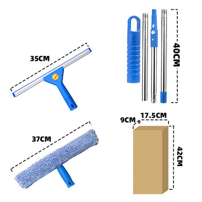 🪟 50% RABATT! 🧽 2-in-1 Fensterreiniger mit Abzieher – Streifenfreie Reinigung, ergonomischer Griff & vielseitig – Ideal für Fenster, Spiegel & Glasflächen ✨