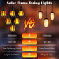 🔥 50% RABATT! ☀️ Solar-LED-Lichterkette – Flammenlampe, IP65 & 360° ✨
