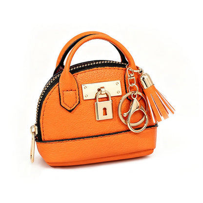 🐚 50% RABATT! 👛 Mini Muscheltasche Schlüsselanhänger – PU-Leder, Lippenstift-Design & praktisch – Perfektes Accessoire für Schlüssel & Kleingeld ✨