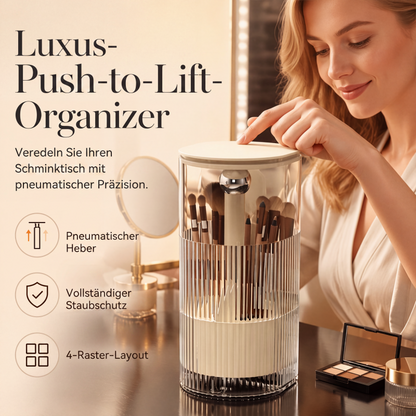 💄 50% RABATT! 🧹 Elegante staubdichte Make-up-Pinsel-Organizer – Klar, platzsparend & vielseitig – Hält Pinsel sauber & griffbereit für jeden Look ✨