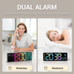 ⏰ 50% RABATT! 🌈 Bunter LED Digital-Wecker – Farbige Anzeige, einstellbare Helligkeit & Schlummerfunktion – Ideal für Schlafzimmer, Kinderzimmer & Schreibtisch 🌙