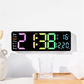 ⏰ 50% RABATT! 🌈 Bunter LED Digital-Wecker – Farbige Anzeige, einstellbare Helligkeit & Schlummerfunktion – Ideal für Schlafzimmer, Kinderzimmer & Schreibtisch 🌙