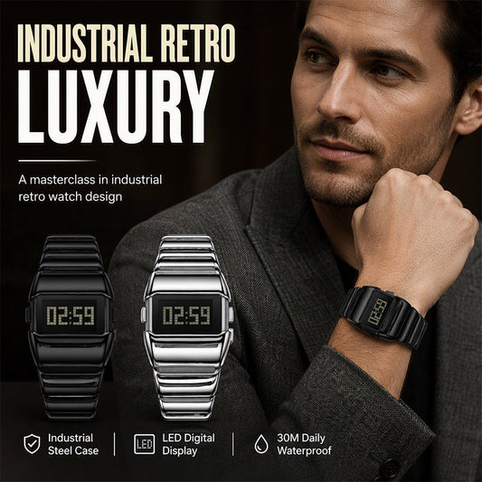 ⌚ 50% RABATT! 💼 Luxus-Digitaluhr für Herren – Poliertes Metallgehäuse, klares Display & eleganter Stil – Perfekt für Alltag, Büro & besondere Anlässe ✨