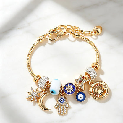 🌙 50% RABATT! ☀️ Celestiales Sonne-Mond-Charm-Armband – Feines Design, strahlende Akzente & zeitloser Stil – Perfektes Accessoire für jeden Anlass ✨