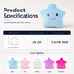 ⭐ 50% RABATT! 🧸 Niedliches Lächelndes Stern-Leucht-Plüschkissen – Weich, leuchtend & kuschelig – Perfekt als Nachtlicht, Deko & Kuschelfreund für Kinder ✨