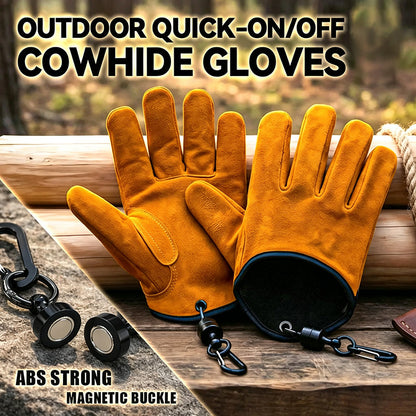 🧤 50% RABATT! 🏗️ Outdoor Arbeitshandschuhe aus Rindsleder – Verstärkt, verschleißfest & griffsicher – Ideal für Bau, Garten & schwere Arbeiten 💪