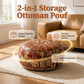 🛋️ 50% RABATT! 📦 Aufbewahrungshocker – Versteckter Stauraum & Kunstleder ✨