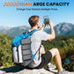 🔋 50% RABATT! ☀️ Solar-Powerbank 20000mAh mit LED-Taschenlampe – Solarladefunktion, hohe Kapazität & helles Licht – Ideal für Outdoor, Camping & Notfälle 🔦