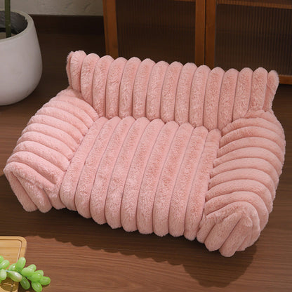 🛋️ 50% RABATT! 🐾 Gemütliches Sofa-Haustierbett – Weich, stützend & kuschelig – Perfekt für Hunde & Katzen zum Entspannen im Wohnzimmer ✨
