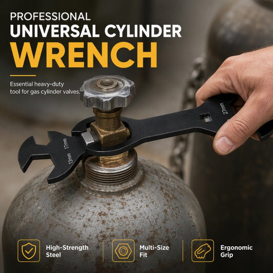 🔧 50% RABATT! 🛢️ Multifunktionaler Gasflaschen-Schlüssel – Robust, vielseitig & sicher – Ideal für Gasflaschen, Schläuche & Ventile ✨