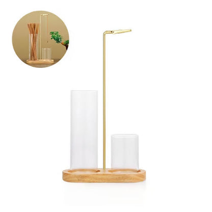 🕯️ 50% RABATT! 🌿 2-in-1 Räucherstäbchen- & Kerzenhalter – Natürliche Holzbasis, elegant & vielseitig – Ideal für Aromatherapie & entspannte Atmosphäre ✨