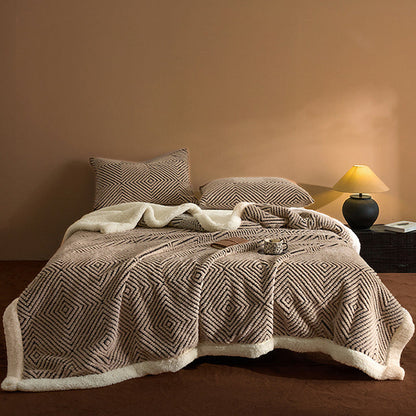 🛋️ 50% RABATT! 🧶 Doppellagige Kuscheldecke – Extra warm, weich & vielseitig – Ideal für Sofa, Bett & gemütliche Stunden zu Hause ✨
