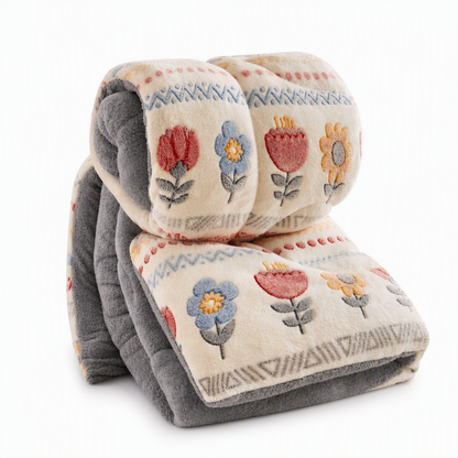🛏️ 50% RABATT! ❄️ Winterdecke – Lammfleece & Milch‑Samt, warm & kuschelig ✨