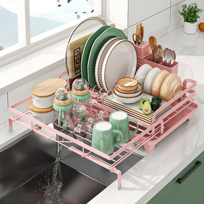 🍽️ 50% RABATT! 🧺 Platzsparender Abtropfständer – Für Küche & Geschirr ✨
