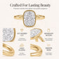 💍 50% RABATT! ❄️ Damenring mit Eisschliff – Elegant & funkelnd ✨