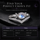 🌙 50% RABATT! 💍 Mondstein Ring – Halbmond-Design & mystische Eleganz ✨