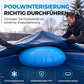 🏊 50% RABATT! ❄️ Aufblasbare Pool-Winterabdeckung – Rund, langlebig & wetterfest ✨