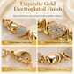 💎 50% RABATT! ❤️ 4‑teiliges Herz-Schmuckset – Kette, Ohrringe, Armband & Ring ✨