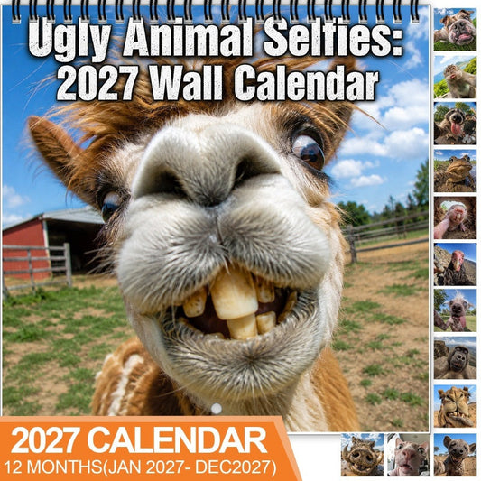 📸 50% RABATT! 🗓️ 2027 Kalender „Hässliche Tier-Selfies“ – Lustig & wandfertig ✨