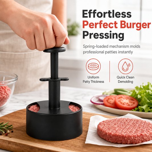 🍔 KAUFE 2, ERHALTE 1 GRATIS! 🥩 Burgerpresse – Gleichmäßige Patties & rutschfest ✨