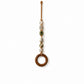 🧺 50% OFF! 🌸 Boho-Handtuchhalter – Holzring & Perlen, dekorativ für Bad & Küche ✨