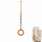 🧺 50% OFF! 🌸 Boho-Handtuchhalter – Holzring & Perlen, dekorativ für Bad & Küche ✨