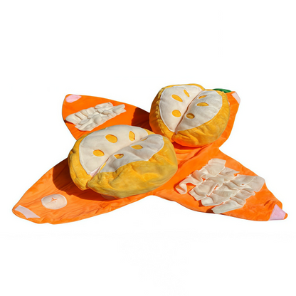 🧸 50% RABATT! 🍊 Orange Plüsch-Hundespielzeug – Verstecken & Spielspaß ✨