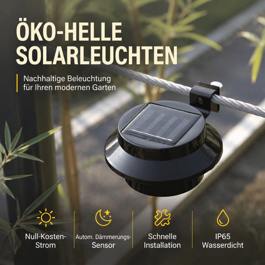 ☀️ 50% RABATT! 💡 Solarleuchten für Außen – Stromsparend & stimmungsvoll ✨