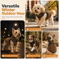 🐶 50% RABATT! 🧥 Wintermantel für Hunde – Integriertes Geschirr & Reflektorstreifen ✨