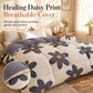 🛏️ 50% RABATT! ❄️ Warme Winterdecke – Lammfleece, Aloe-Baumwolle & dunkles Blumenmuster ✨