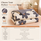 🛏️ 50% RABATT! ❄️ Warme Winterdecke – Lammfleece, Aloe-Baumwolle & dunkles Blumenmuster ✨