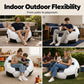 ⚽ 50% RABATT! 🛋️ Aufblasbares Fußball-Sofa – PVC, leicht & lustig ✨