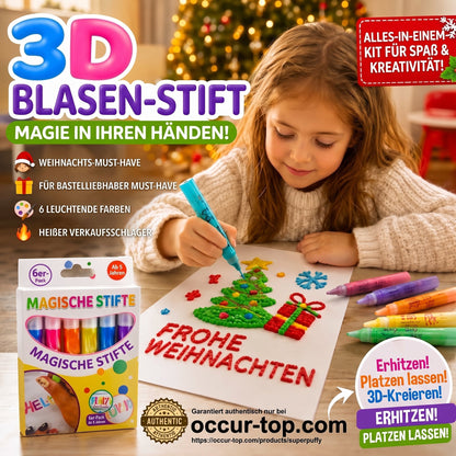 ✨ 50% RABATT! 🎄 Magic Pen – 3D-Zeichnen mit einem Strich & Bubble-Effekt ✨