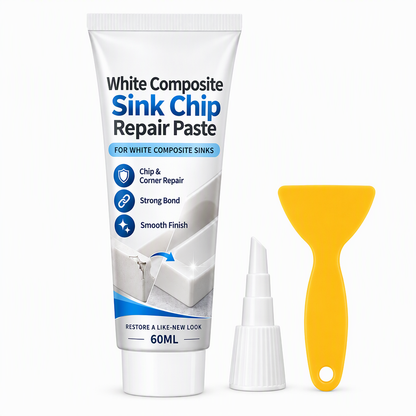 🧱 50% RABATT! 🛠️ Reparaturpaste für Spülecken – Weiß, stark & einfach anzuwenden ✨