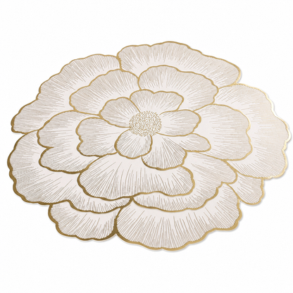 🌸 50% RABATT! 🍽️ Pfingstrosen-PVC-Platzset – Hitzebeständig, rutschfest & 38cm ✨