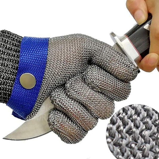 🧤 50% RABATT! 🍽️ Edelstahl-Metallhandschuh – Lebensmittelecht & schnittfest ✨